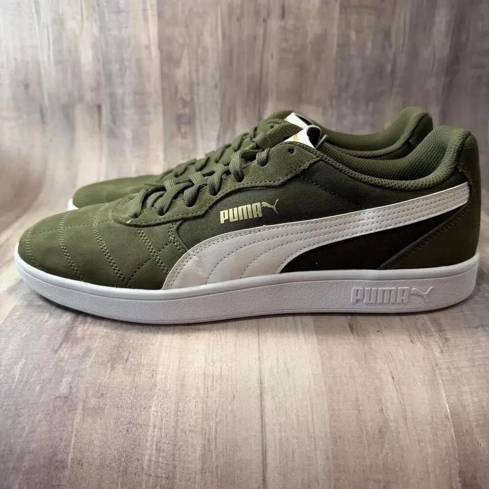 Puma Astro Kick Mens Sz 11.5 Suede Low Top Forrest Night Olive Green/White Shoes - Picture 7 of 12